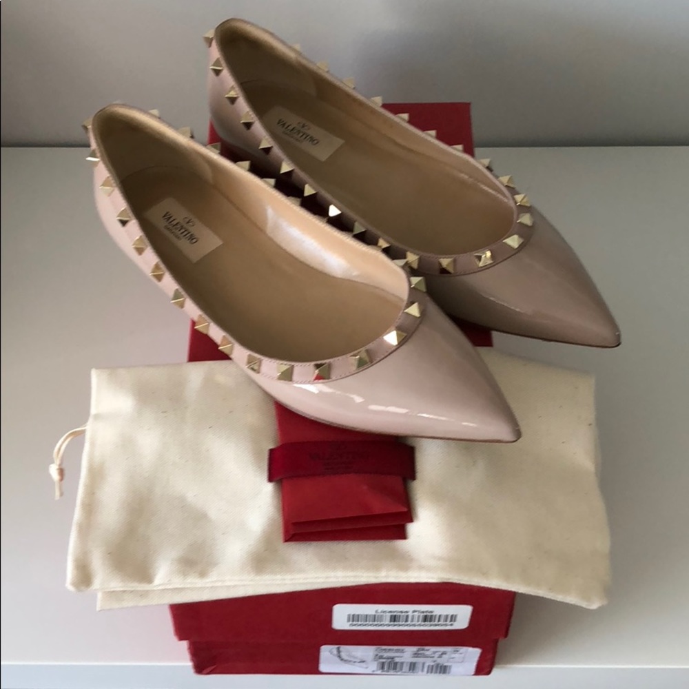 Valentino Garavani  Rockstud Ballerina Flats